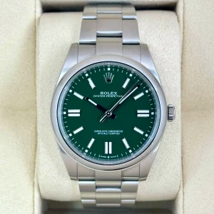2023 Rolex Oyster Perpetual 41mm 124300 Green Dial