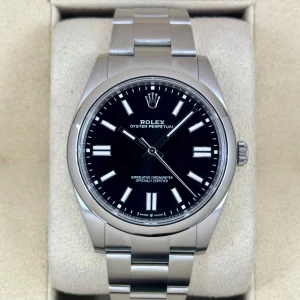 NEW 2025 Rolex Oyster Perpetual 41mm 124300 Black Dial
