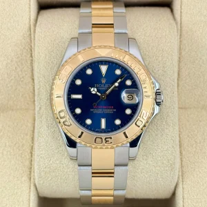 1999 Rolex Yacht-Master 35mm 68623 Two-Tone Blue Dial