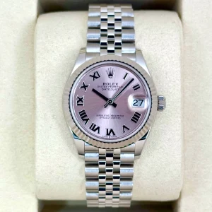 NEW 2025 Rolex Lady Datejust 31mm 278274 Stainless Steel Jubilee Pink Roman Dial