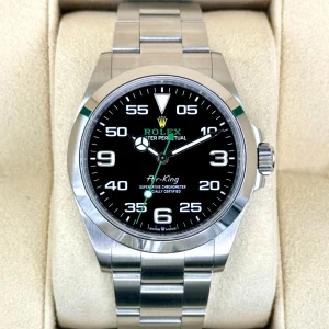 2023 Rolex Air-King 40mm 126900 Stainless Steel Black Dial