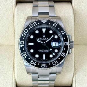 2017 Rolex GMT-Master II 40mm 116710LN Stainless Steel Black Dial (STICKERED)