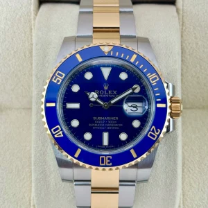 2017 Rolex Submariner "Bluesy" 40mm 116613LB Two-Tone Blue Dial