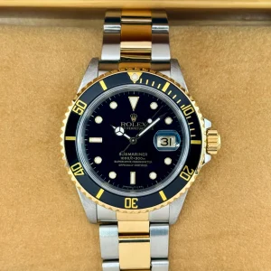1991 Rolex Submariner 40mm 16613LN Two-Tone Black Dial