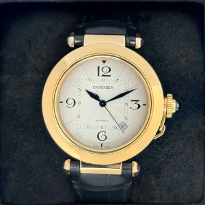 2023 Cartier Pasha 41mm WGPA0007 Yellow Gold Silver Dial