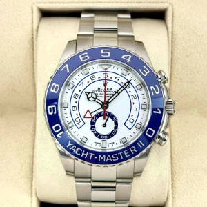 2022 Rolex Yacht-Master II 44mm 116680 Stainless Steel White Dial