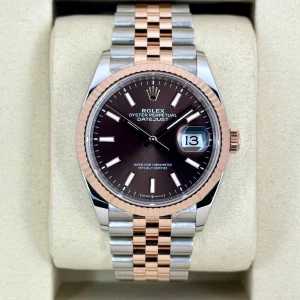 NEW 2025 Rolex Datejust 36mm 126231 Two-Tone Jubilee Chocolate Dial