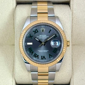 2022 Rolex Datejust 41mm 126333 Two-Tone Oyster Wimbledon Dial
