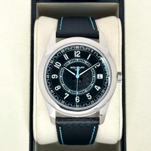 2025 Patek Philippe Calatrava Blue 6007G White Gold Black Dial