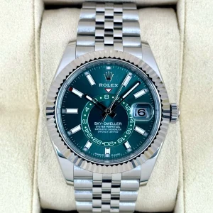 2024 Rolex Sky-Dweller 42mm 336934 Jubilee Green Dial