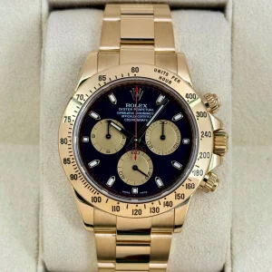 2015 Rolex Daytona "Paul Newman" 40mm 116528 Yellow Gold Black Dial