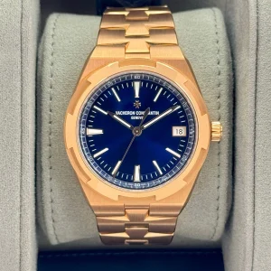 2024 Vacheron Constantin Overseas 41mm 4520V 18kt Pink Gold Blue Dial