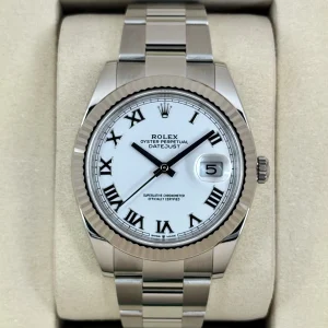 NEW 2025 Rolex Datejust 41mm 126334 Stainless Steel Oyster White Dial