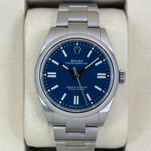 NEW 2025 Rolex Oyster Perpetual 41mm 134300 Med Blue Dial