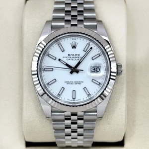 NEW 2025 Rolex Datejust 41mm 126334 Stainless Steel Jubilee White Dial