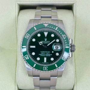 2014 Rolex Submariner "Hulk" 40mm 116610LV Green Dial