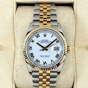2018 Rolex Datejust 36mm 126233 Two-Tone Jubilee White Dial