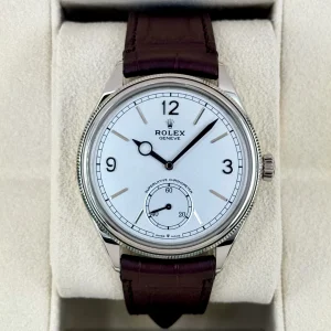 NEW 2025 Rolex Perpetual 1908 39mm 52509 18kt White Gold White Dial