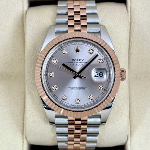 2022 Rolex Datejust 41mm 126331 Two-Tone Jubilee Sundust Diamond Dial