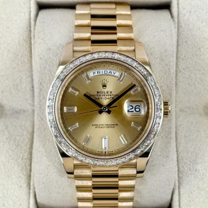 2018 Rolex Day-Date 40mm 228398TBR Presidential Yellow Gold Champagne Dial