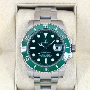 2015 Rolex Submariner “Hulk” 40mm 116610LV Green Dial