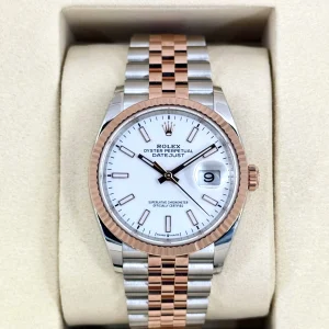 NEW 2025 Rolex Datejust 36mm 126231 Two-Tone Jubilee White Dial