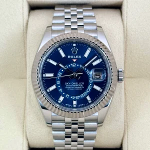 2022 Rolex Sky-Dweller 42mm 326934 Jubilee Blue Dial