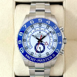 2016 Rolex Yacht-Master II 44mm 116680 Stainless Steel White Dial