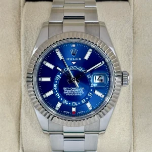 2023 Rolex Sky-Dweller 42mm 326934 Oyster Blue Dial