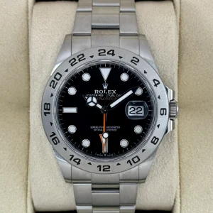 2022 Rolex Explorer II 42mm 226570 Black Dial