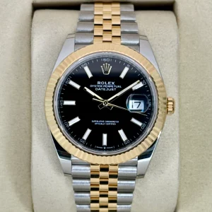 NEW 2025 Rolex Datejust 41mm 126333 Two-Tone Jubilee Black Dial