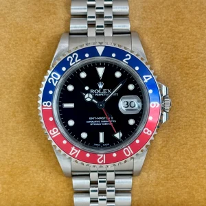 2001 Rolex GMT Master II "Pepsi" 40mm 16710 Stainless Steel "Collectors Set"