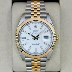 NEW 2025 Rolex Datejust 41mm 126333 Two-Tone Jubilee White Dial (STICKERED)