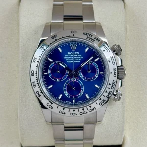 NEW 2025 Rolex Daytona 40mm 126509 White Gold Blue Dial