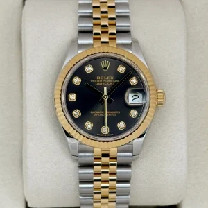 NEW 2025 Rolex Lady Datejust 31mm 278273 Two-Tone Dark Grey Diamond Dial