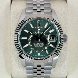 2025 Rolex Sky-Dweller 42mm 336934 Jubilee Green Dial
