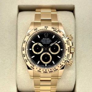 NEW 2025 Rolex Daytona 40mm 126508 18K Yellow Gold Black Dial