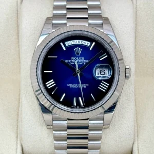 2025 Rolex Day-Date 40mm 228239 Presidential Blue Ombre Dial