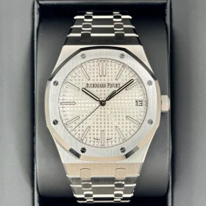 NEW 2022 Audemars Piguet  Royal Oak  41mm 15510ST Stainless Steel White Dial
