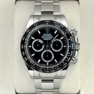 2025 Rolex Daytona 40mm 126500LN Stainless Steel Black Dial (STICKERED)