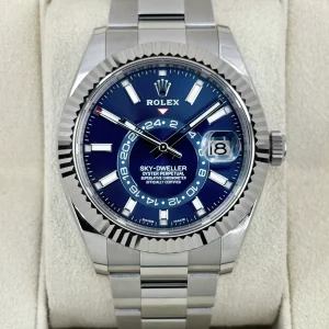 2022 Rolex Sky-Dweller 42mm 326934 Oyster Blue Dial