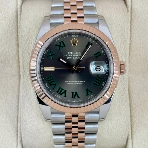 2022 Rolex Datejust 41mm 126331 Two-Tone Jubilee Wimbledon Dial
