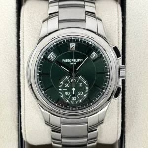 2022 Patek Philippe Flyback Chronograph Annual Calendar 5905/1A Olive Green Dial