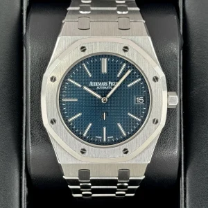 2016 Audemars Piguet  Royal Oak  39mm 15202ST Stainless Steel Blue Dial