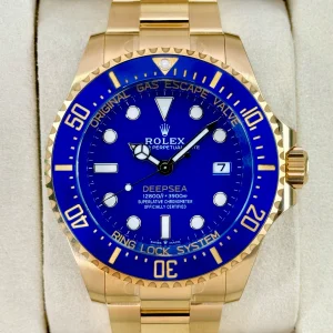 NEW 2025 Rolex Deepsea 44mm 136668LB Yellow Gold Blue Dial (STICKERED)