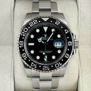 2018 Rolex GMT-Master II 40mm 116710LN Stainless Steel Black Dial