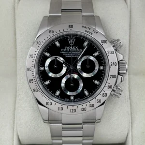 2013 Rolex Daytona 40mm 116520 Stainless Steel Black APH Dial