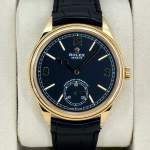 NEW 2025 Rolex 1908 39mm 52508 Yellow Gold Black Dial