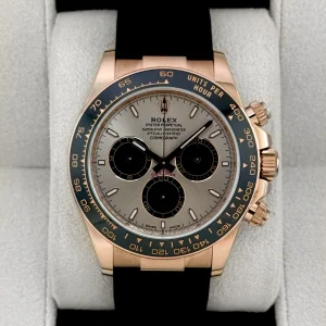 2025 Rolex Daytona 40mm 126515LN Rose Gold Oysterflex Sundust Dial