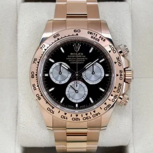 2025 Rolex Daytona 40mm 126505 Rose Gold Black Dial